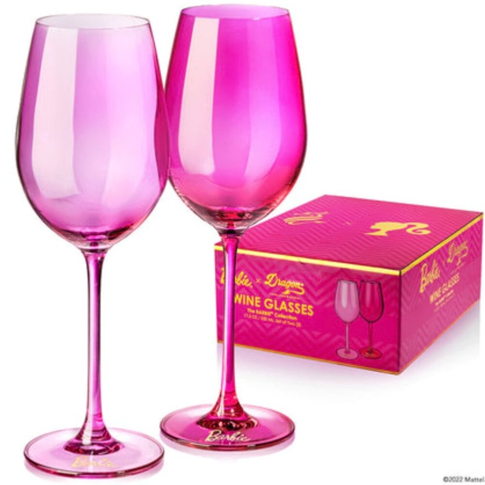 Dragon Glassware x Barbie Wine Glasses